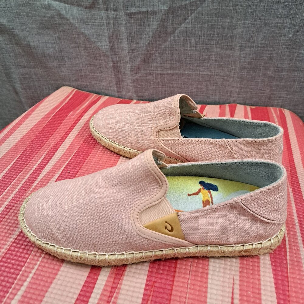 %OLUKAI Kaula Pa'a Kapa Women's Espadrilles Size 6 / A 39